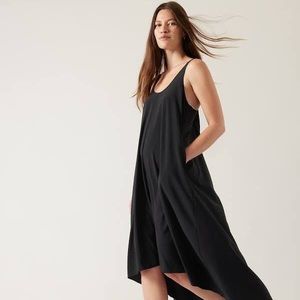 Athleta Presidio Maxi Dress, Black, size Medium Petite